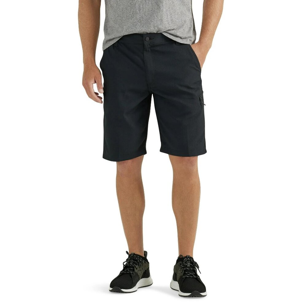 Wrangler Men’s Outdoor Performance Shorts – Black, 10” Inseam, Relaxed Fit
